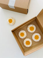 Load image into Gallery viewer, Gluten-free Lemon Crinkle cookie x4 /1 box/
